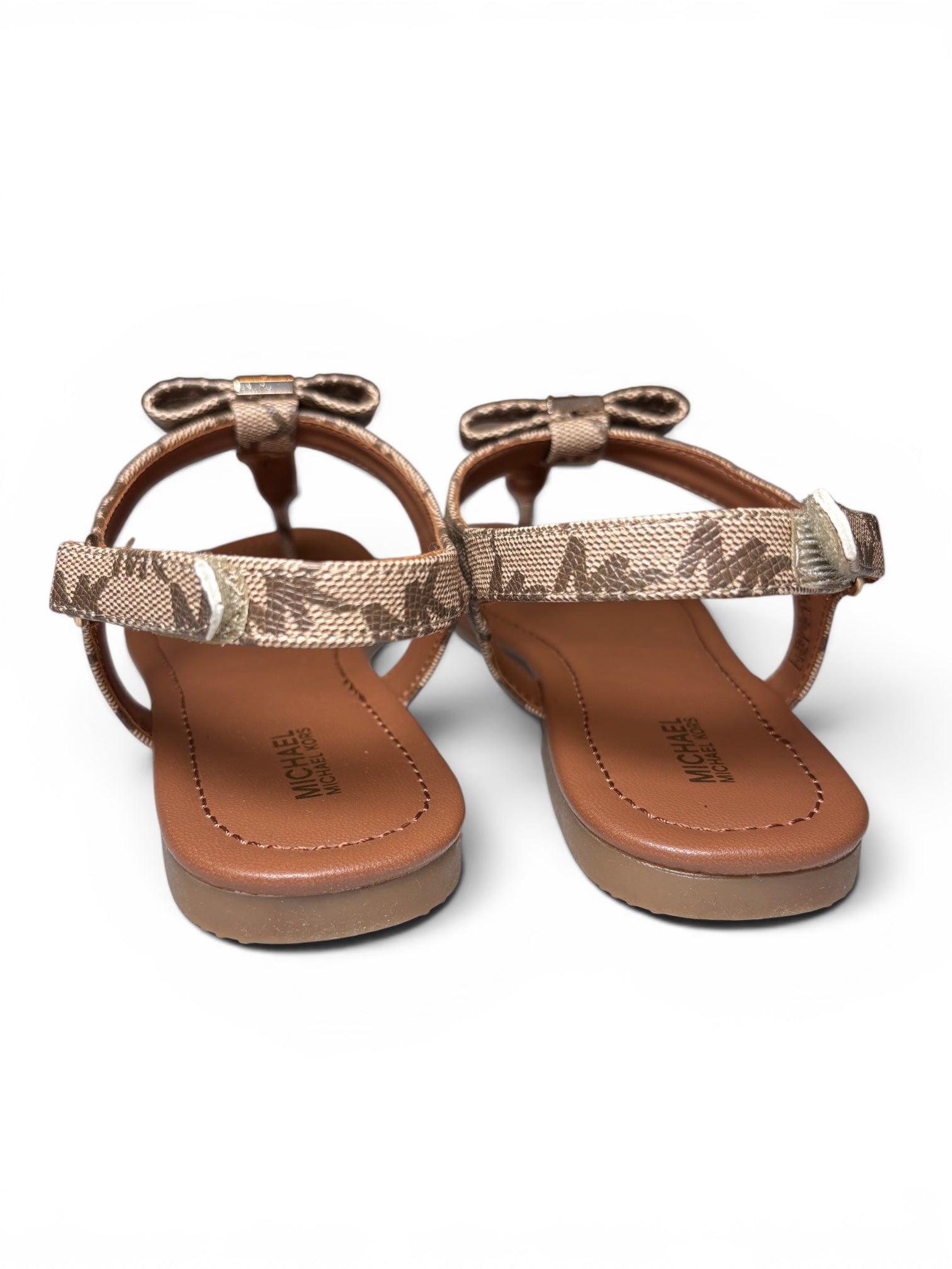 Michael Kors Renita T-Bar Flat Sandalen – ungetragen im Originalkarton