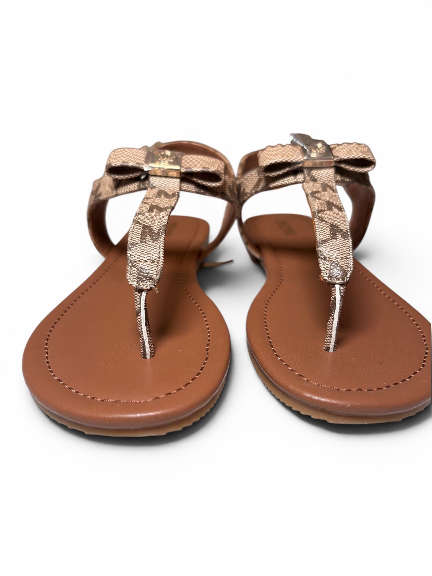 Michael Kors Renita T-Bar Flat Sandalen – ungetragen im Originalkarton