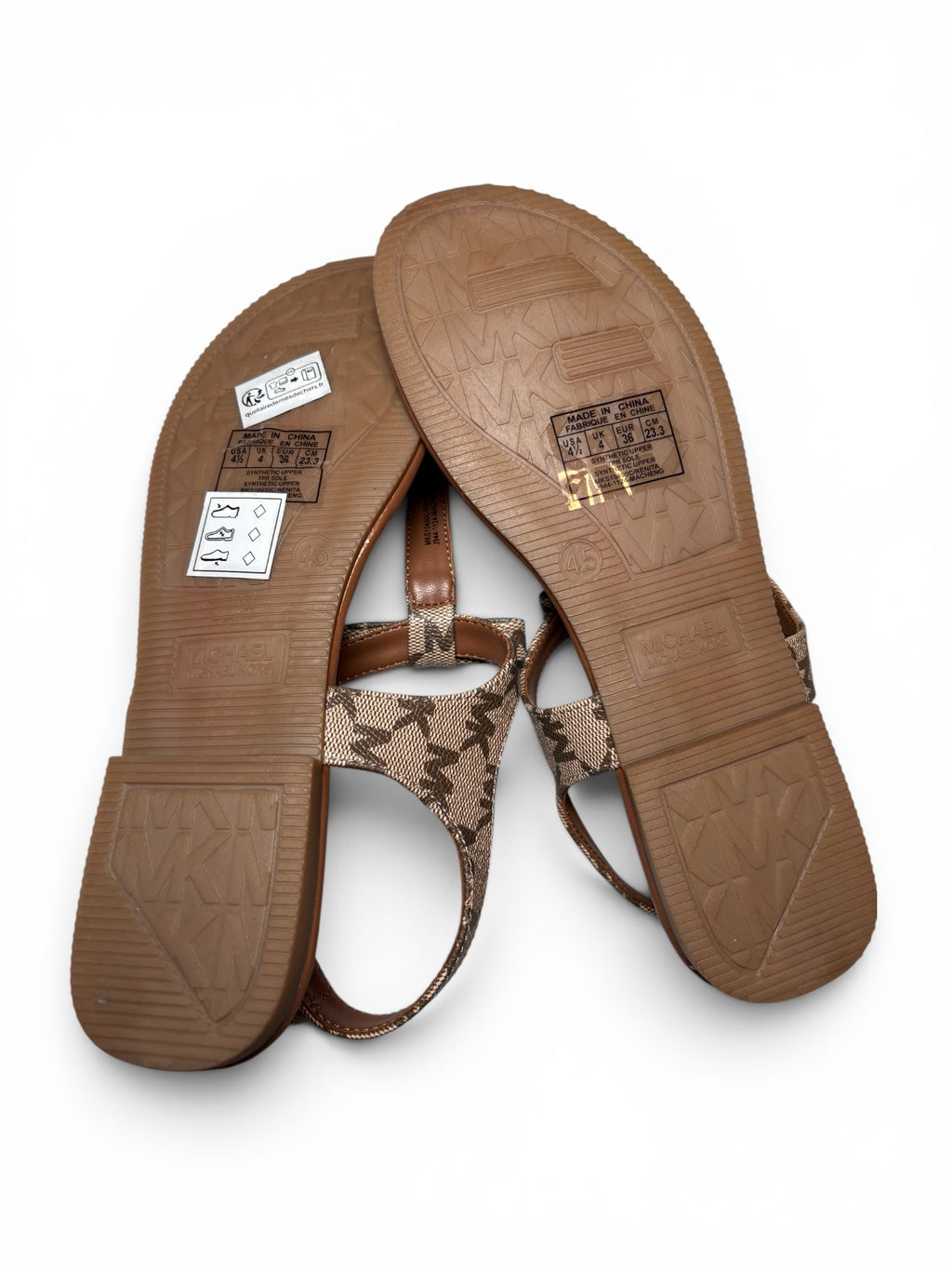 Michael Kors Renita T-Bar Flat Sandalen – ungetragen im Originalkarton