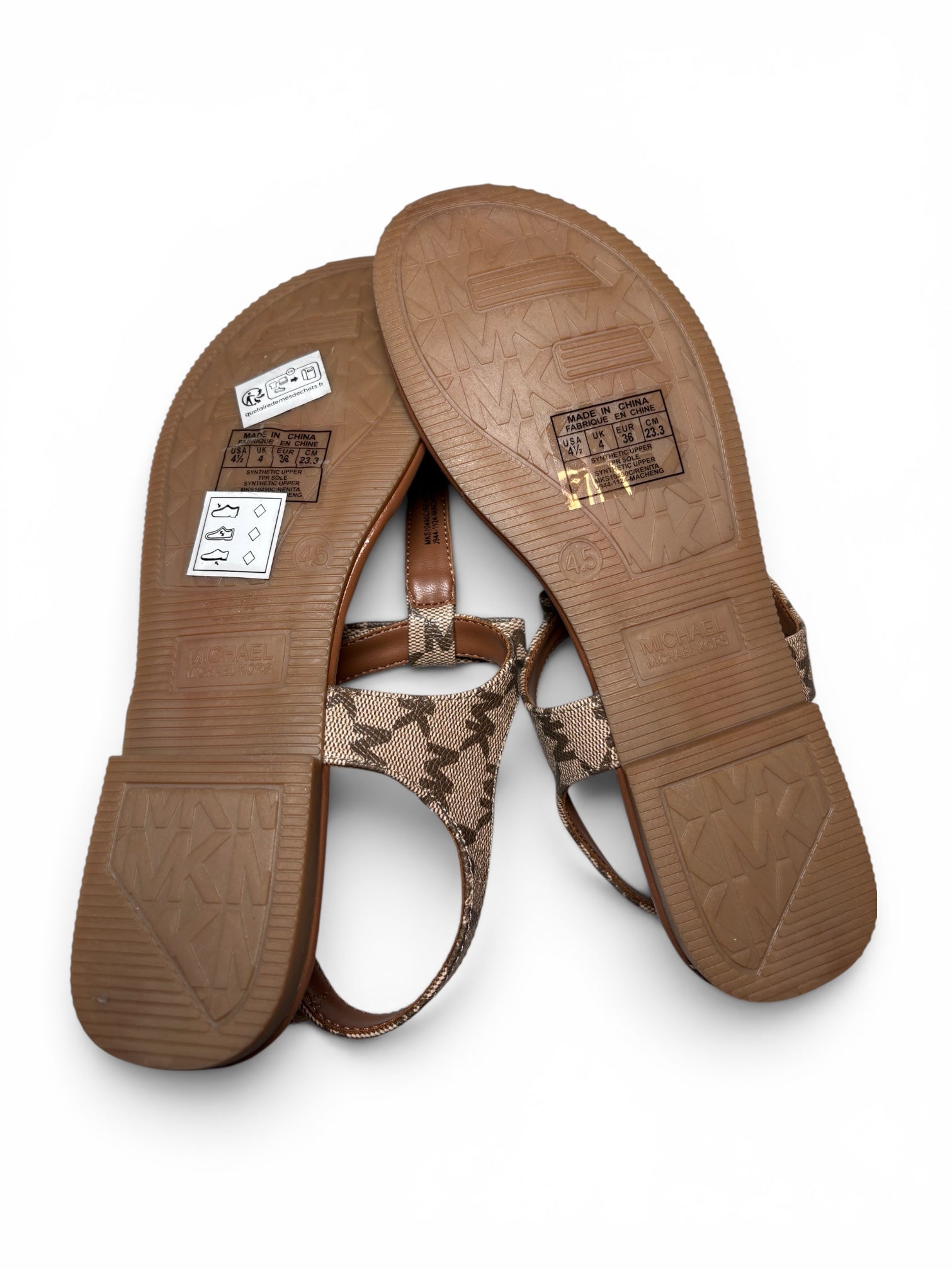 Michael Kors Renita T-Bar Flat Sandalen – ungetragen im Originalkarton