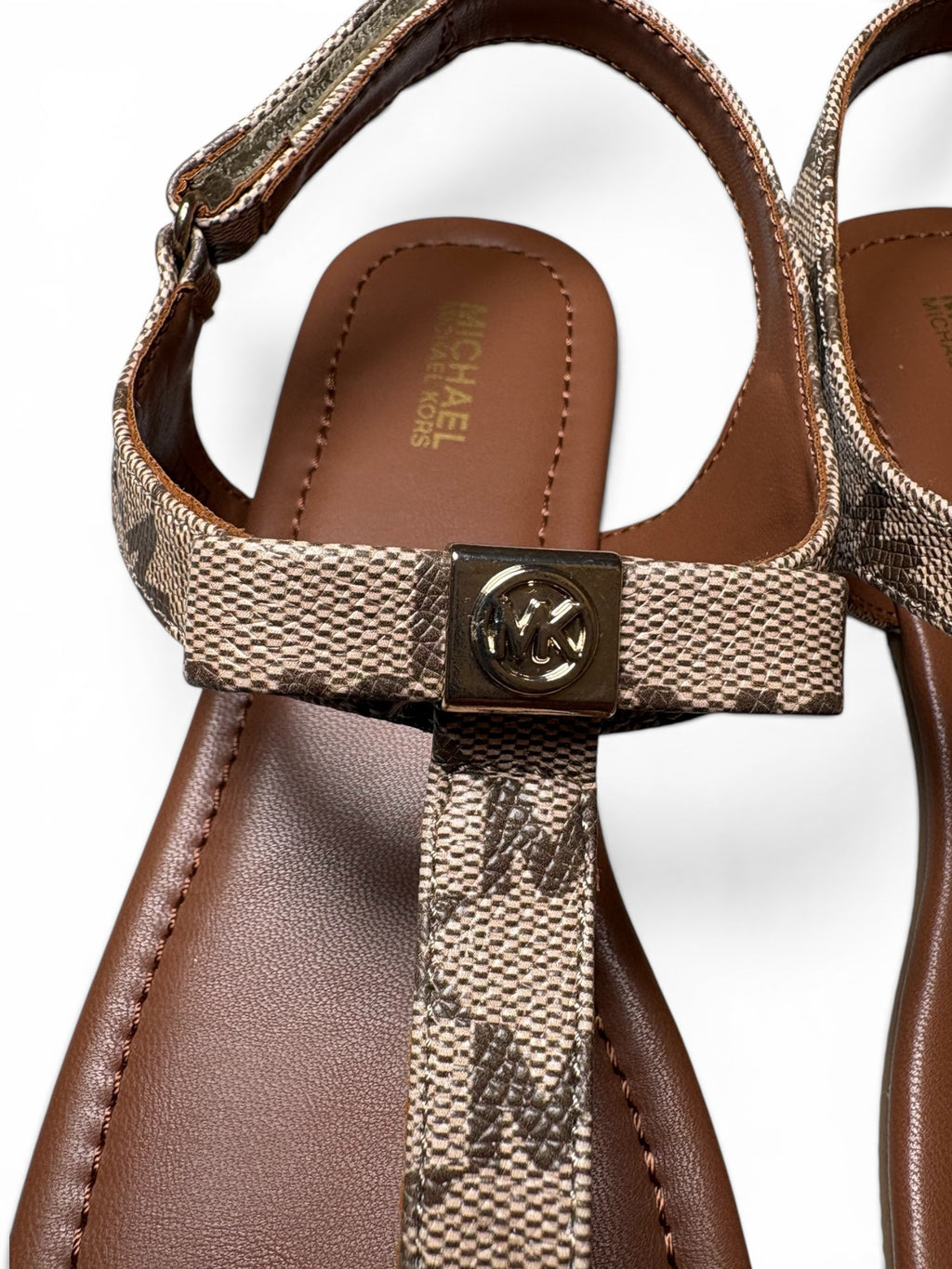Michael Kors Renita T-Bar Flat Sandalen – ungetragen im Originalkarton