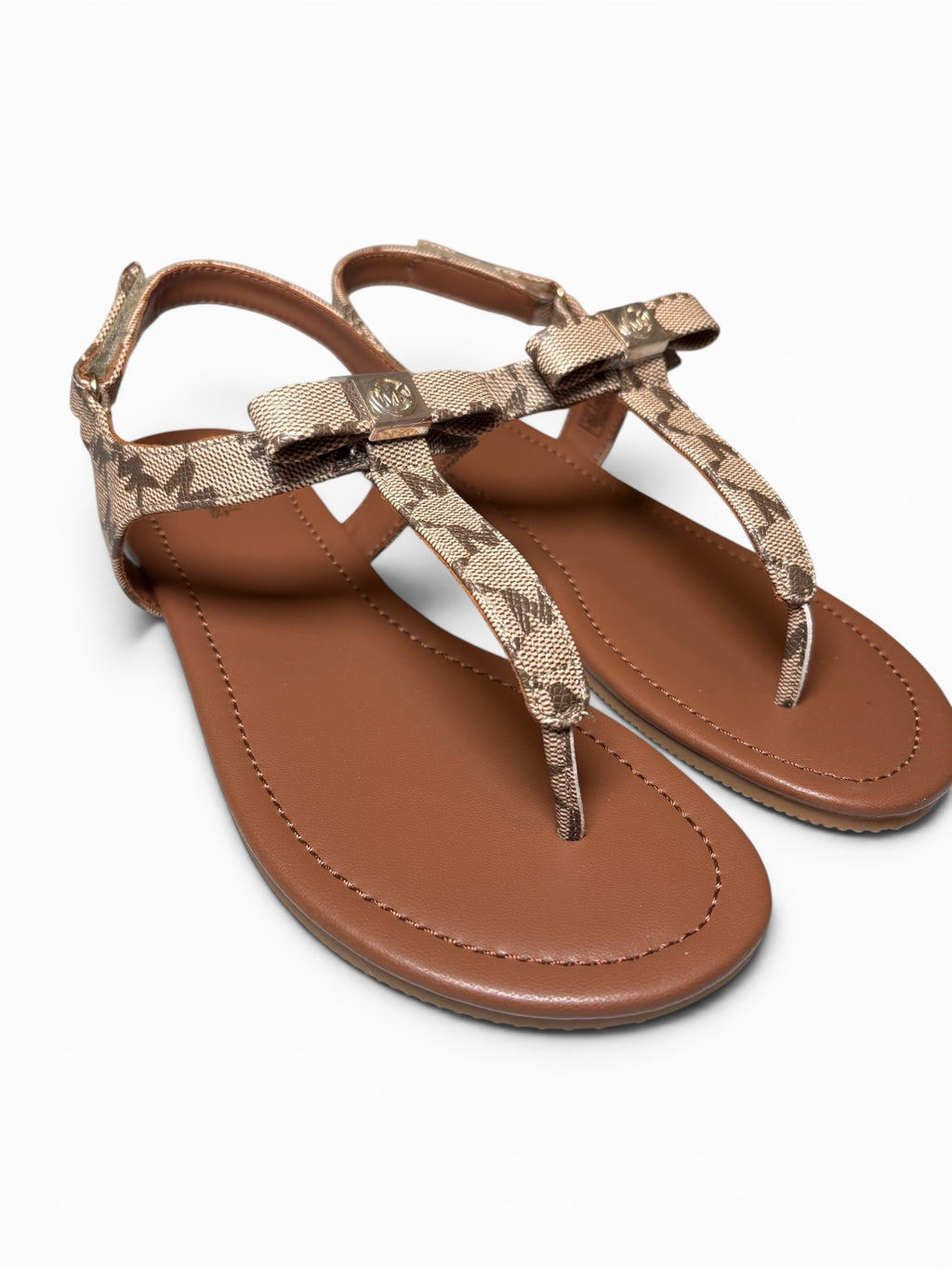 Michael Kors Renita T-Bar Flat Sandalen – ungetragen im Originalkarton